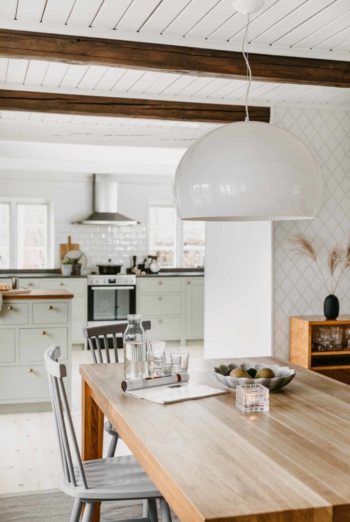 Green Scandinavian Shaker Kitchen