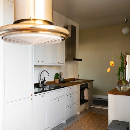 Light gray Scandinavian Shaker Kitchen